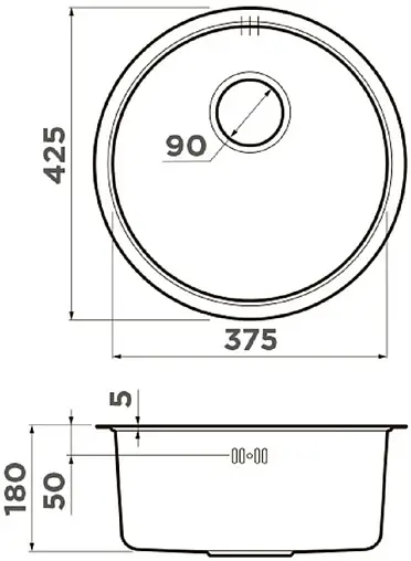 Мойка кухонная Omoikiri Toya 45-U-GM вороненая сталь 4993072