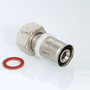 Муфта пресс с накидной гайкой 16мм x ½"нг Valtec VTm.222.N.001604 Муфта пресс с накидной гайкой 16мм x ½"нг Valtec VTm.222.N.001604, 4