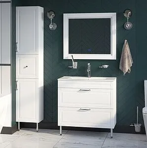 Зеркало с подсветкой Continent Relax Led 80x60 с часами белый ЗЛП110 Зеркало с подсветкой Continent Relax Led 80x60 с часами белый ЗЛП110, 3