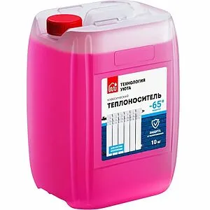 Теплоноситель (Антифриз) этиленгликоль Технология Уюта -65 10кг Теплоноситель (Антифриз) этиленгликоль Технология Уюта -65 10кг, 2