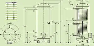 Буферная емкость Drazice NAD 1000 v5 121580386, 2