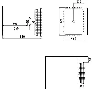 Раковина Bien Shine 61 белый SHLG06101FD0W3000, 2