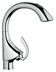 Смеситель для кухни с выдвижным изливом Grohe K4 хром 33782000, 1