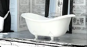 Ванна отдельностоящая из искусственного камня Esse Rodos 195x90 ножки белые Ванна отдельностоящая из искусственного камня Esse Rodos 195x90 ножки белые, 5