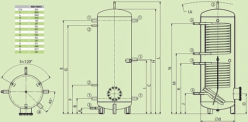 Буферная емкость Drazice NAD 1000 v5 121580386