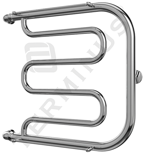 Полотенцесушитель водяной Terminus Фокстрот AISI 32х2 500х500 полированная сталь 4620768881282