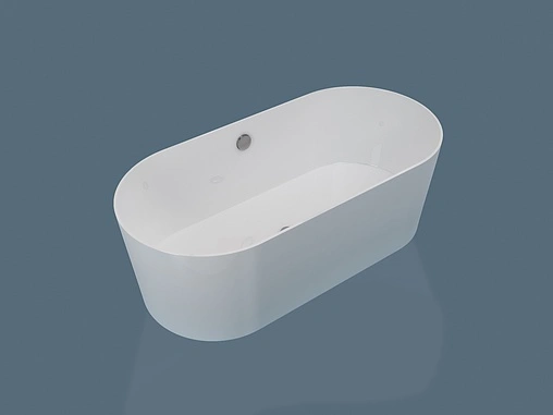 Ванна отдельностоящая из искусственного камня Esse Timor 174.5x77.5 белый ETIM1745