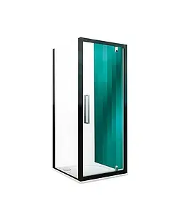 Душевое ограждение 900x1000мм прозрачное стекло Roltechnik Exclusive Line ECDO1N+ECDBN/900*1000 black elox 562-9000000-05-02+563-1000000-05-02 Душевое ограждение 900x1000мм прозрачное стекло Roltechnik Exclusive Line ECDO1N+ECDBN/900*1000 black elox 562-9000000-05-02+563-1000000-05-02, 3