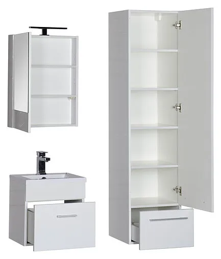 Шкаф-пенал подвесной Aquanet Нота 40 R белый 00165407 Шкаф-пенал подвесной Aquanet Нота 40 R белый 00165407