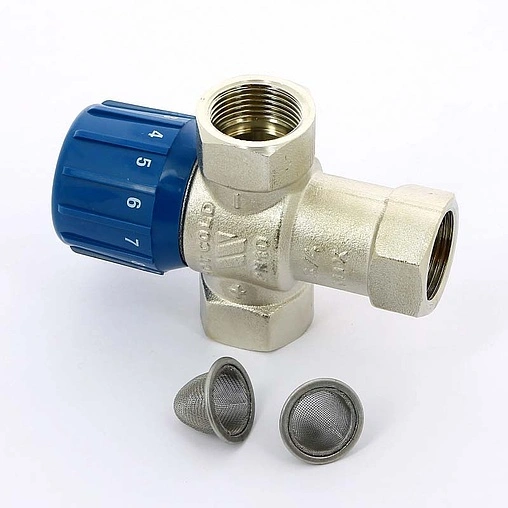 Трехходовой термостатический смесительный клапан ¾&quot; +25...+50°С Kvs 1.9 WATTS Aquamix AM63C 10017420