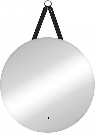 Зеркало с подсветкой Continent Glamour Led 80x90 с часами белый ЗЛП606