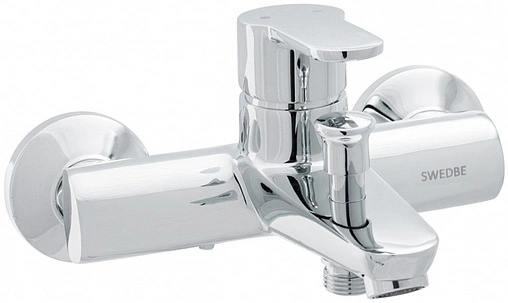 Смеситель для ванны Swedbe Olymp хром 1830