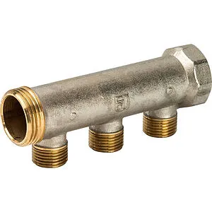 Коллектор распределительный проходной 3 отвода ¾"в/н x М24x19 Luxor CP 403 68532700 Коллектор распределительный проходной 3 отвода ¾"в/н x М24x19 Luxor CP 403 68532700, 1