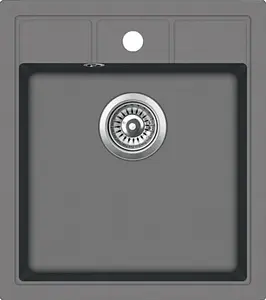 Мойка кухонная Teka Estela 45 S-TQ 1B графит металлик 40148071 Мойка кухонная Teka Estela 45 S-TQ 1B графит металлик 40148071, 1