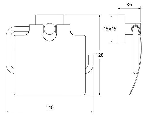 Держатель туалетной бумаги IDDIS Edifice хром EDISBC0i43