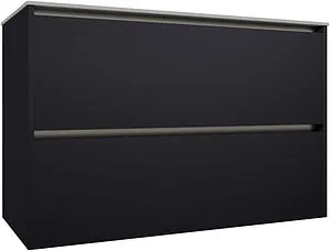 Тумба-умывальник подвесная Allen Brau Activity 100 антрацит/олива браш 1.34014.AM+, 1