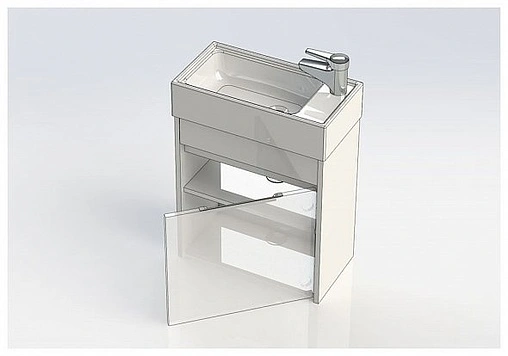 Тумба под умывальник подвесная Aquanet Лидс 50 эвкалипт мистери 00182744