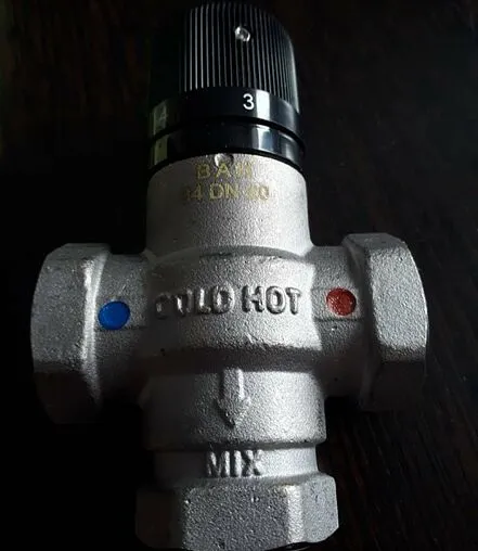 Трехходовой термостатический смесительный клапан ¾&quot; +25...+65°С Kvs 2.6 Far Termo FA 3950 34