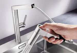 Смеситель для кухни с выдвижным изливом Blanco Panera-S нержавеющая сталь 521547, 4