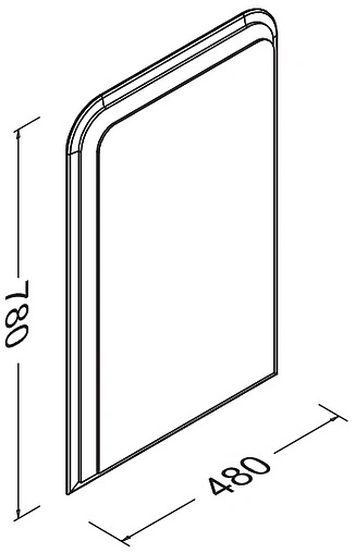 Зеркало с подсветкой ISVEA Bei 48 с подогревом дуб 21BE4066060I