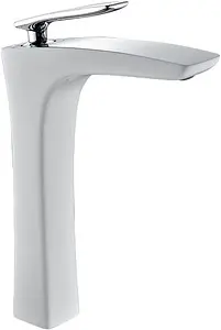 Смеситель для раковины Timo Helmi белый/хром 4011/00-16F Смеситель для раковины Timo Helmi белый/хром 4011/00-16F, 1