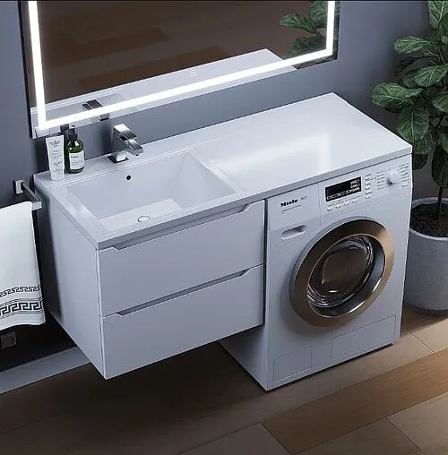 Тумба-умывальник подвесная Uperwood Tanos 120 L белый матовый 291021003