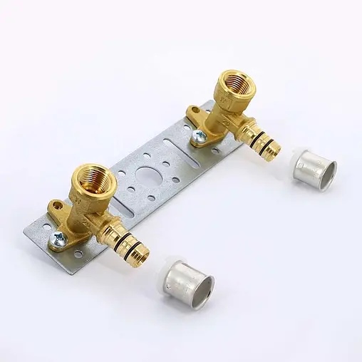 Монтажная планка с водорозетками пресс 20мм x ½"в Uni-fitt 712G7200 Монтажная планка с водорозетками пресс 20мм x ½"в Uni-fitt 712G7200