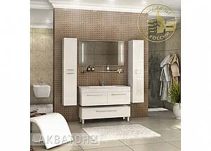 Комод Aquaton Мадрид 120 белый 1A168803MA010, 4