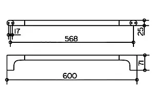 Полотенцедержатель Keuco Edition 400 хром 11501010600 Полотенцедержатель Keuco Edition 400 хром 11501010600, 3