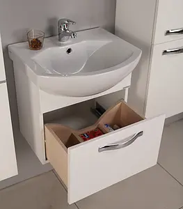 Тумба под умывальник подвесная Aquaton Ария 65 белый 1A134001AA010 Тумба под умывальник подвесная Aquaton Ария 65 белый 1A134001AA010, 5