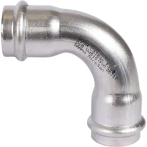 Уголок пресс двухраструбный 28мм угол 90° Sanha NiroSan 9002A 69002A28 Уголок пресс двухраструбный 28мм угол 90° Sanha NiroSan 9002A 69002A28, 3