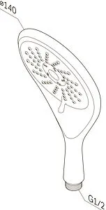 Лейка ручного душа Am.Pm Awe хром F0215000 Лейка ручного душа Am.Pm Awe хром F0215000, 2