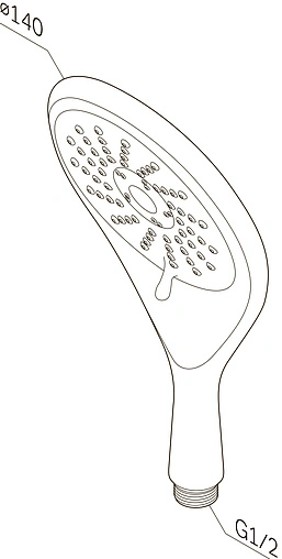 Лейка ручного душа Am.Pm Awe хром F0215000 Лейка ручного душа Am.Pm Awe хром F0215000