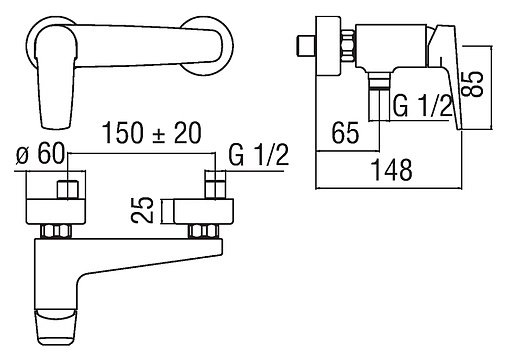 Смеситель для душа Nobili Nobi хром NB84130CR Смеситель для душа Nobili Nobi хром NB84130CR
