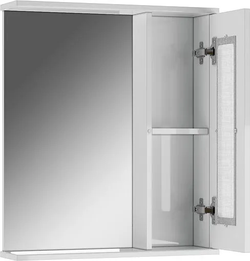 Шкаф-зеркало Айсберг Кристалл 60 белый DA1802HZ