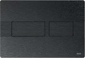 Клавиша смыва для унитаза TECEsolid 9240438 графит с текстурой линии Клавиша смыва для унитаза TECEsolid 9240438 графит с текстурой линии, 1