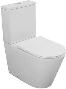 Унитаз-компакт безободковый Logan L6C Tornado белый 00331870+00331871, 1