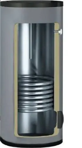 Бойлер косвенного нагрева с возможностью установки ТЭНа Gekon HWB 300 1HE XL INOX (122 кВт) GKB300XL