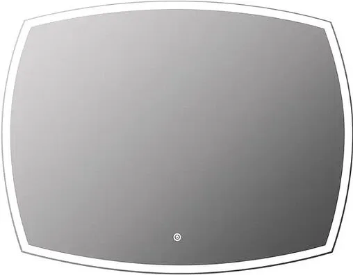 Зеркало с подсветкой Continent Lucia Led 70x90 с подогревом белый ЗЛП692