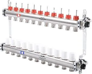 Группа коллекторная с расходомерами 11 отводов 1"в/в x ¾"ек Uni-fitt 450I4311 Группа коллекторная с расходомерами 11 отводов 1"в/в x ¾"ек Uni-fitt 450I4311, 2