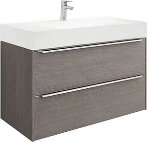 Тумба-умывальник подвесная Roca Inspira 100 дуб тёмный 851077402 Тумба-умывальник подвесная Roca Inspira 100 дуб тёмный 851077402, 1