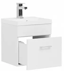 Тумба-умывальник подвесная Aquanet Нота 40 белый 00159137+00204094, 4