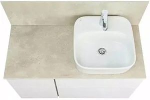 Тумба-умывальник подвесная Aquaton Мишель 100 дуб эндгрейн 1A2773K2MIX40, 1