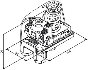 Реле сухого хода Italtecnica ¼&quot;нг LP3.FG4.44.1A0.00, 2