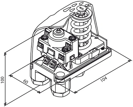 Реле сухого хода Italtecnica ¼&quot;нг LP3.FG4.44.1A0.00