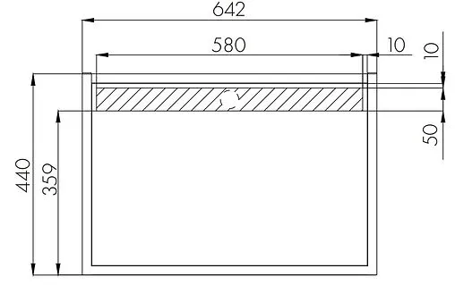 Столешница Aquaton Лофт Фабрик 65 дуб эндгрейн 1A242903LTDU0