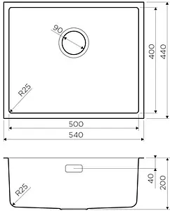 Мойка кухонная Omoikiri Tadzava 54-U/I-IN нержавеющая сталь 4993512 Мойка кухонная Omoikiri Tadzava 54-U/I-IN нержавеющая сталь 4993512, 2
