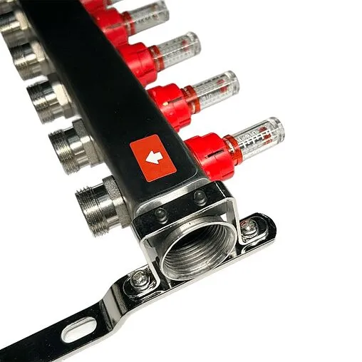 Группа коллекторная с расходомерами 9 отводов 1&quot;в/в x ¾&quot;ек Uni-fitt OPTIMAL 450B4309.RU