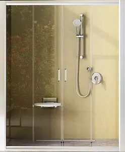 Дверь в нишу 1900мм прозрачное, матовое стекло Ravak Rapier NRDP4-190 0ONL0100ZG, 1