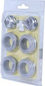 Комплект радиаторный универсальный ¾" Global серый Комплект радиаторный универсальный ¾" Global серый, 2